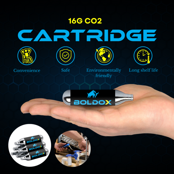 Infographic: 16g CO2 Unthreaded Cartridges for Boldox AC Drain Gun - C02 Powered HVAC Tools for the DIY Homeowner to Clear Buildup & Debris in AC Drain Tubes with CO2 Drain Gun - 12-Pack 16g CO2 Cartridges