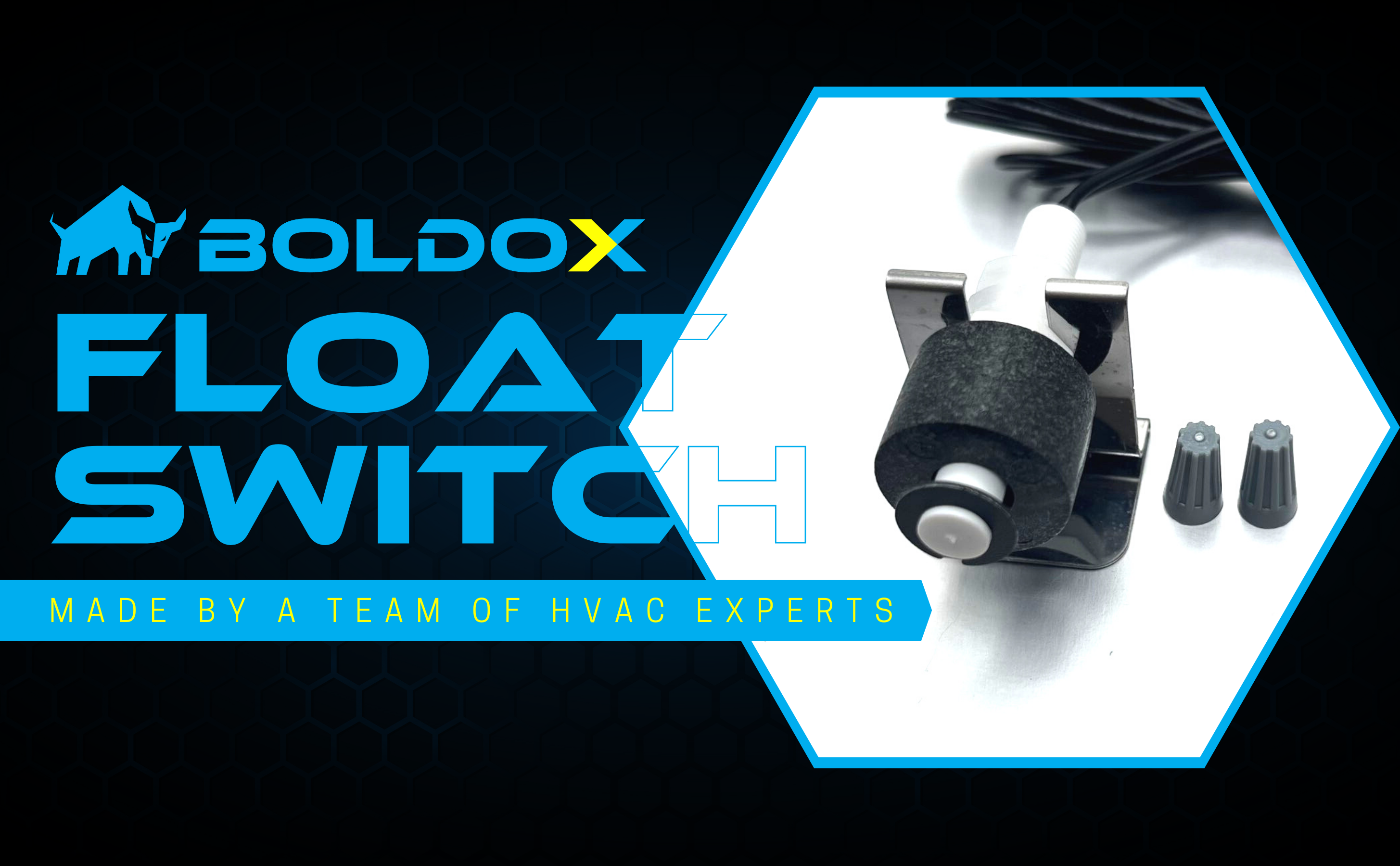 AC Pan Float Switch Wire Nuts Included - BOLDOX Water Leak Detector for Condensate Drain Pans & Air Conditioner Drip Pan - HVAC Safety Switch Flood Water Sensor for AC Drain Pan - Wet Switch HVAC ToolAC Pan Float Switch Wire Nuts Included - BOLDOX Water Leak Detector for Condensate Drain Pans & Air Conditioner Drip Pan - HVAC Safety Switch Flood Water Sensor for AC Drain Pan - Wet Switch HVAC Tool